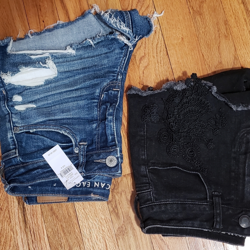 NWT AE HI RISE SHORTIE BUNDLE